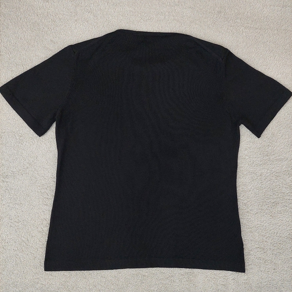 Deadstock Saks Off Fifth Thalian Merino Wool Knit Quiet Luxury Minimalist Basic - Picture 4 of 10